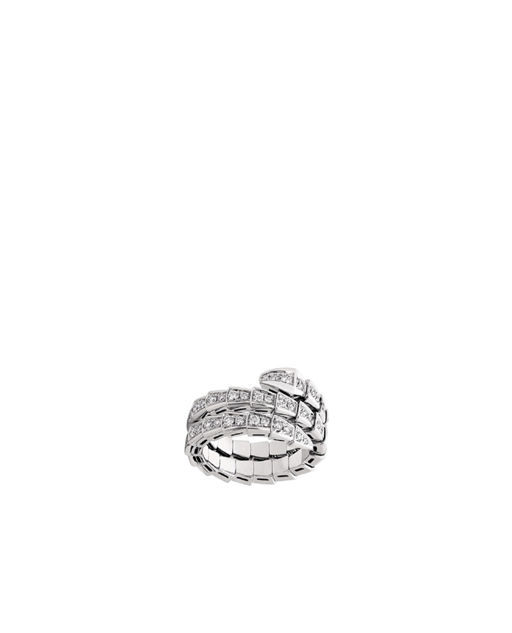 Кольцо Serpenti Viper Bulgari 357276, серебряный цвет • Купить в интернет-магазине Kameron