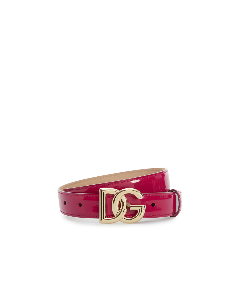 Кожаный ремень Dolce&Gabbana BE1447-A1037, малиновый цвет • Купить в интернет-магазине Kameron