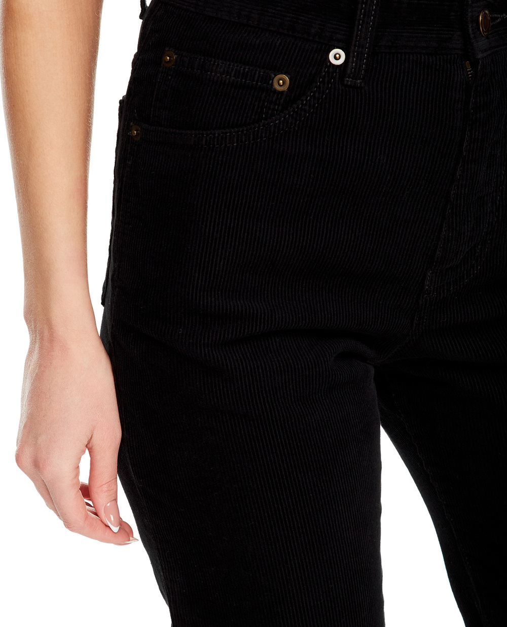 Вельветові штани Clyde Saint Laurent 705103-Y06GD, чорний колір • Купити в інтернет-магазині Kameron