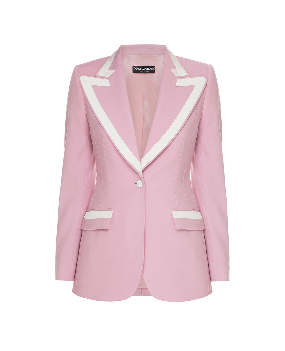 Шерстяной жакет Dolce&Gabbana F29DYT-FUBAJ, розовый цвет • Купить в интернет-магазине Kameron