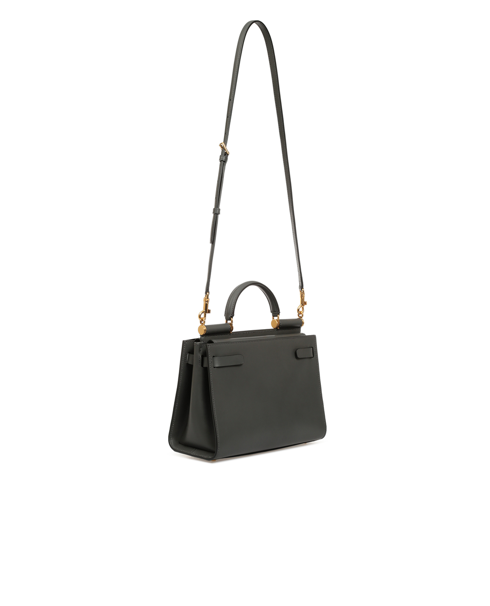 Шкіряна сумка Sicily 62 Small Dolce&Gabbana BB6625-AV385, сірий колір • Купити в інтернет-магазині Kameron