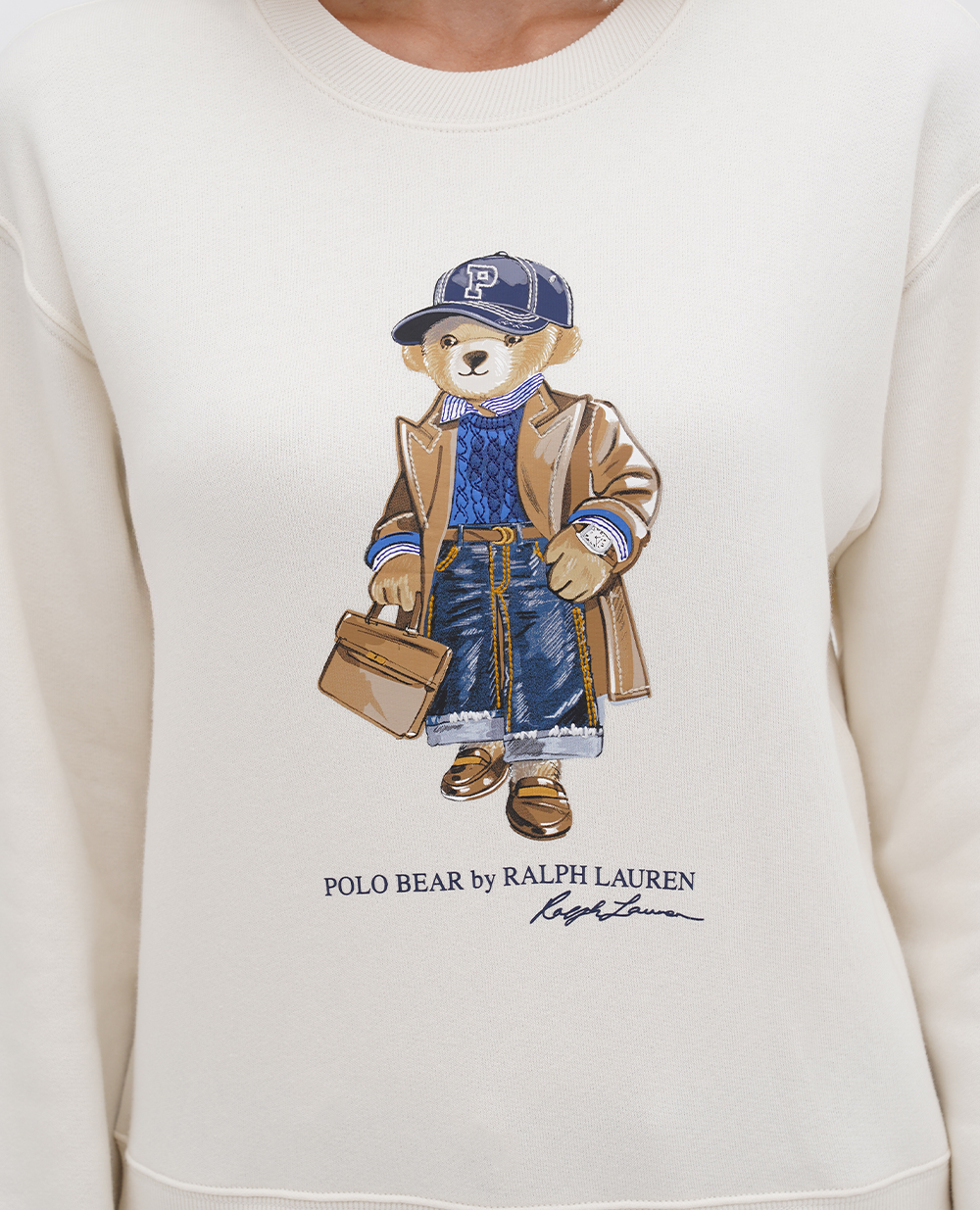 Свитшот Polo Bear Polo Ralph Lauren 211910156001, белый цвет • Купить в интернет-магазине Kameron