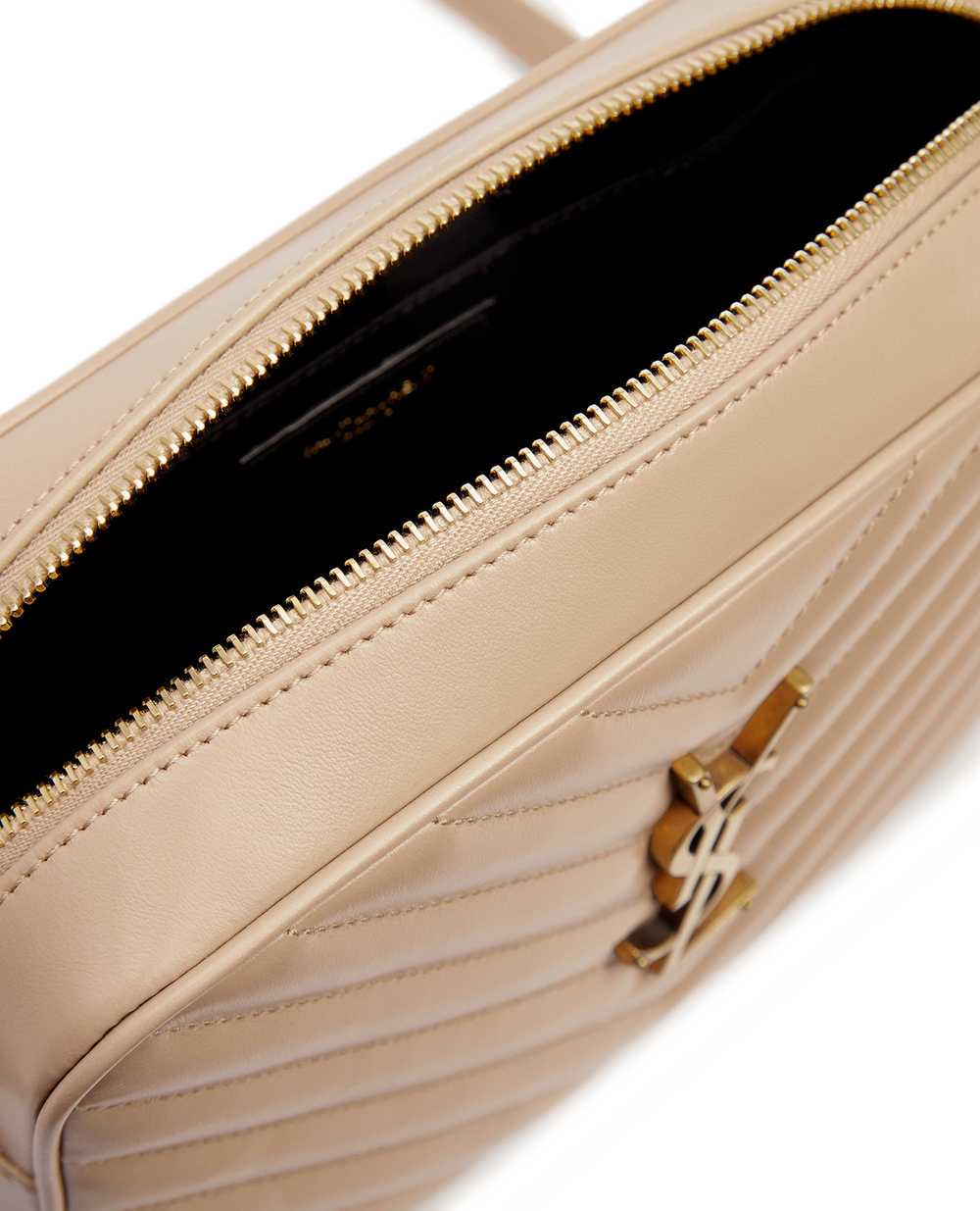 Шкіряна сумка Lou Saint Laurent 612544-DV707, бежевий колір • Купити в інтернет-магазині Kameron