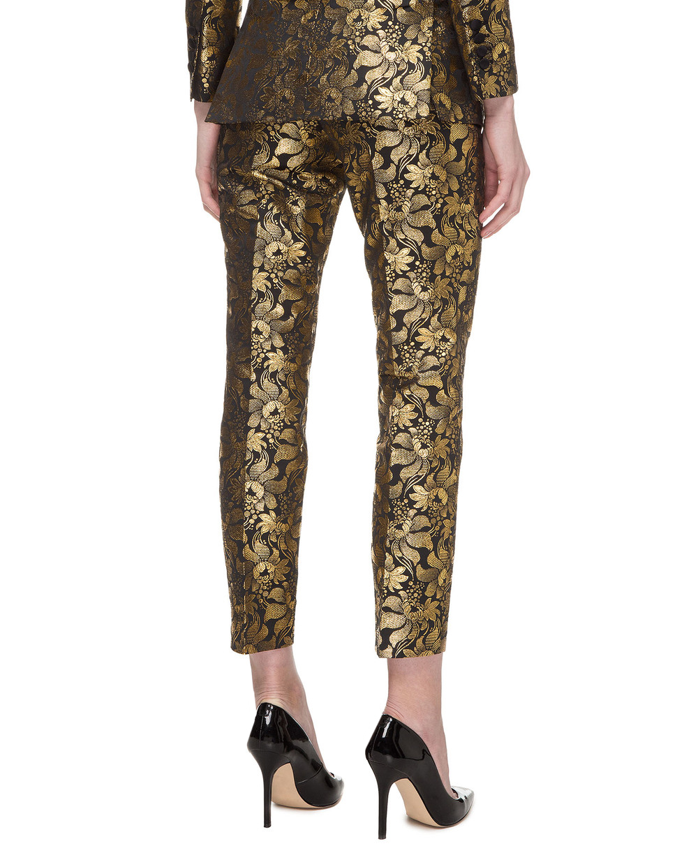 Жаккардовые брюки Dolce&Gabbana FTAM2T-HJMG8, разноцветный цвет • Купить в интернет-магазине Kameron
