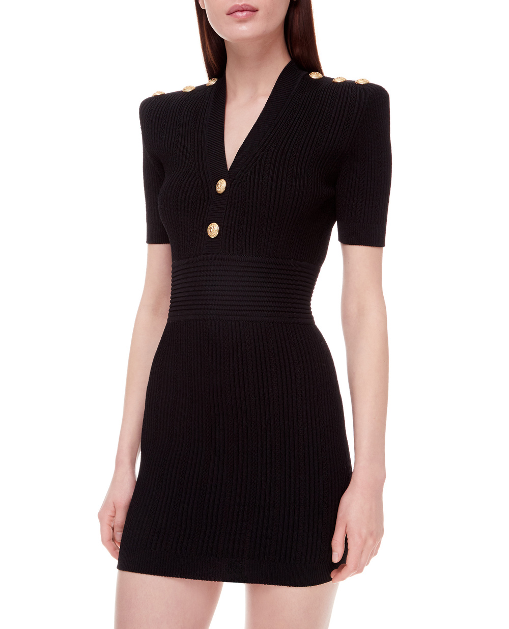 Сукня Balmain XF1R6030KB39, чорний колір • Купити в інтернет-магазині Kameron