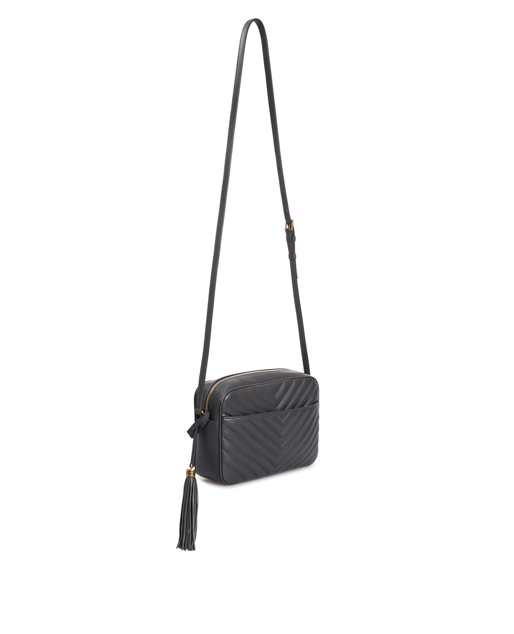 Шкіряна сумка Lou Camera Bag Saint Laurent 715232-DV707, сірий колір • Купити в інтернет-магазині Kameron