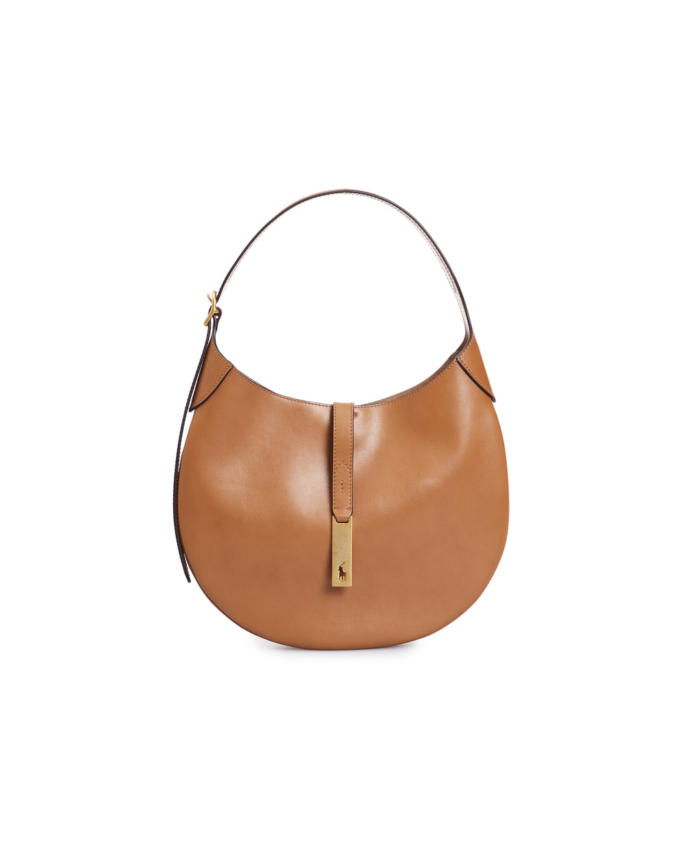 Кожаная сумка Polo ID Shoulder Bag Medium Polo Ralph Lauren 428891584002, бежевый цвет • Купить в интернет-магазине Kameron