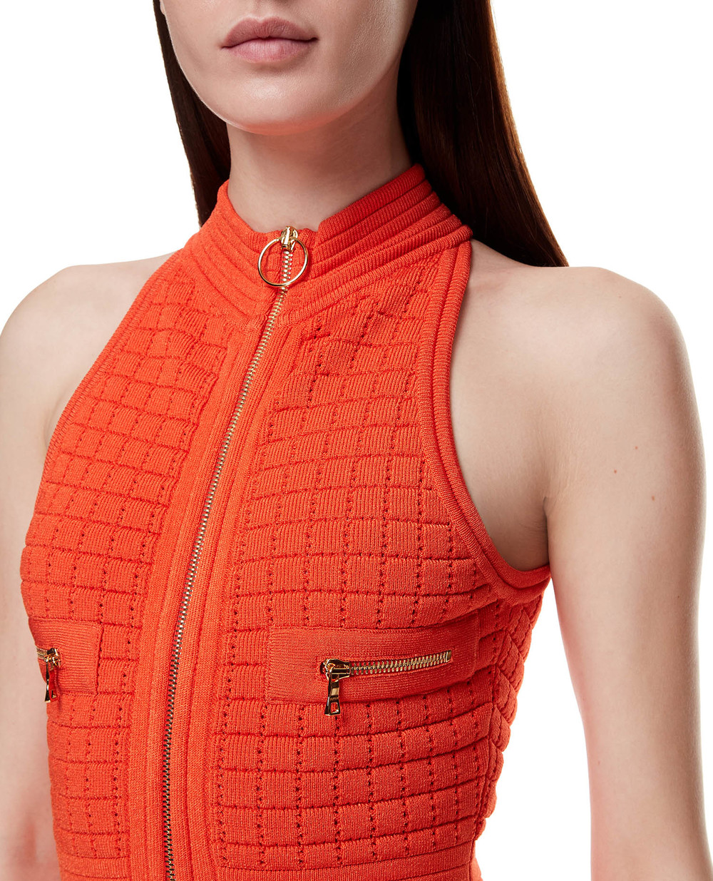 Платье Balmain WF0R3083K330, оранжевый цвет • Купить в интернет-магазине Kameron