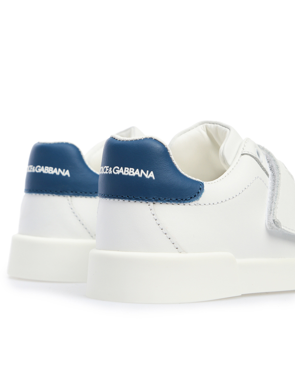 Кожаные сникеры Dolce&Gabbana Kids DN0122-A3444-S, белый цвет • Купить в интернет-магазине Kameron