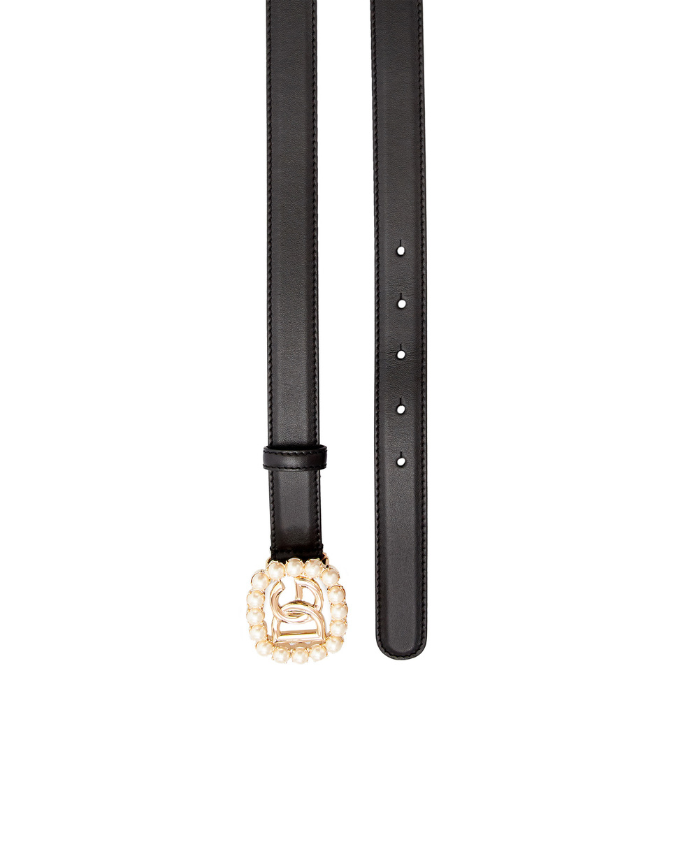 Шкіряний ремінь Dolce&Gabbana BE1480-AQ627, чорний колір • Купити в інтернет-магазині Kameron