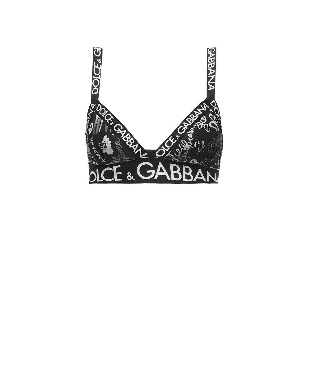 Бюстгальтер Dolce&Gabbana O1C33T-FSGXK, чорний колір • Купити в інтернет-магазині Kameron