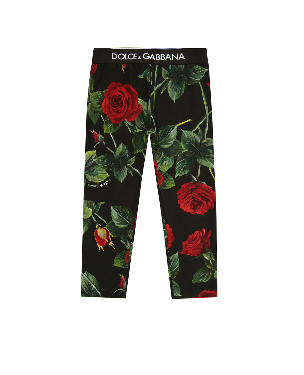 Легінси Dolce&Gabbana Kids L5JP3J-FSGYF-S, чорний колір • Купити в інтернет-магазині Kameron