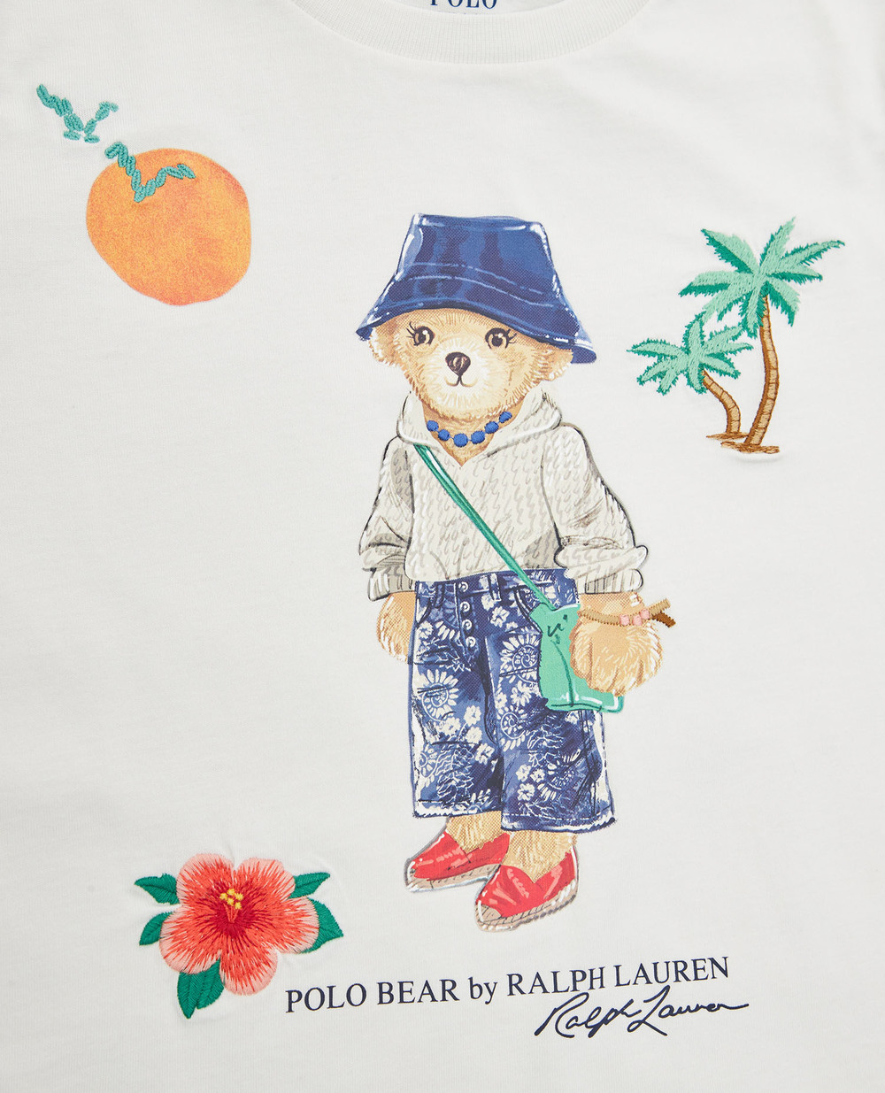 Детская футболка Polo Bear Polo Ralph Lauren Kids 312914367001, белый цвет • Купить в интернет-магазине Kameron