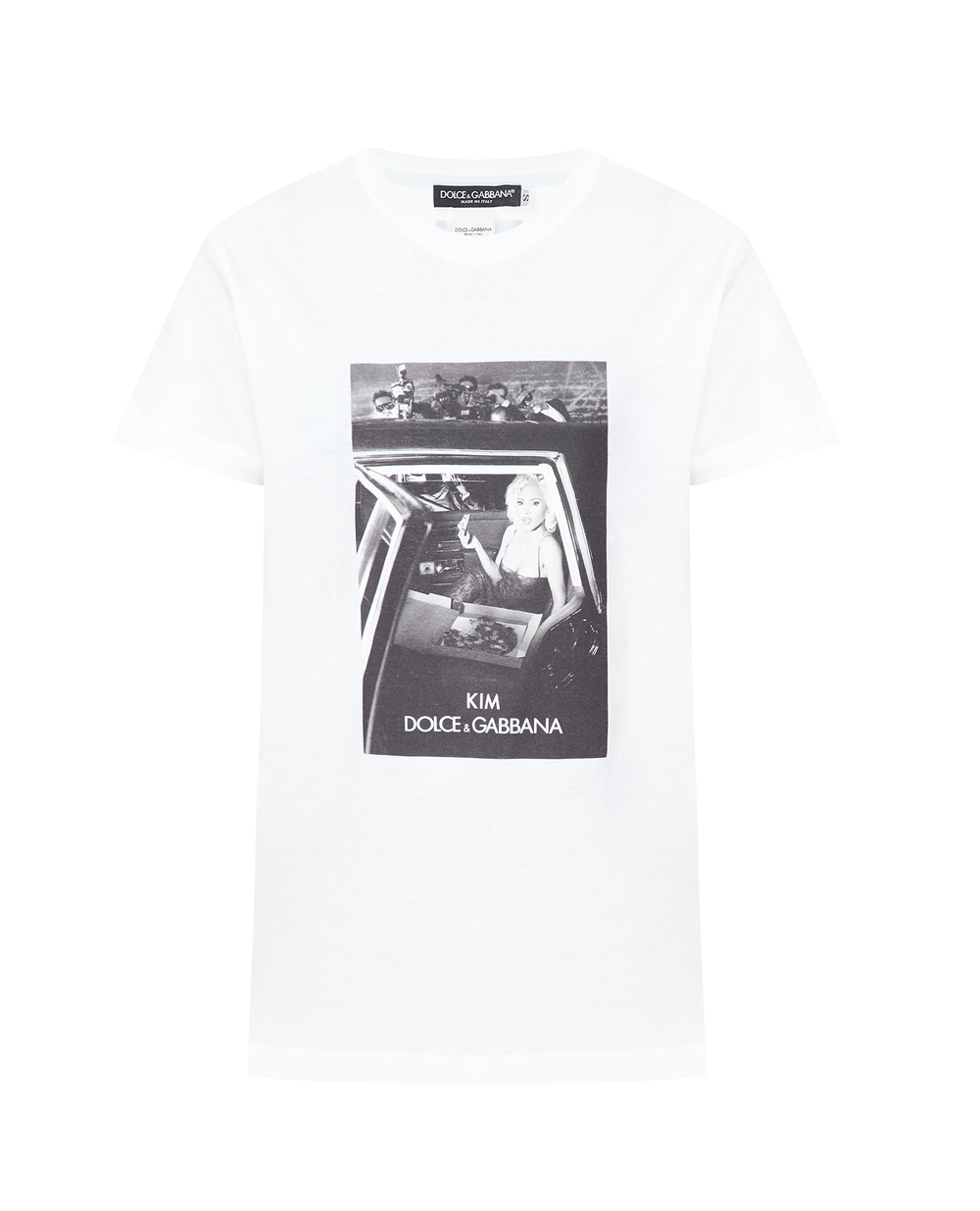Футболка Dolce&Gabbana I8AMYW-GDB0F, білий колір • Купити в інтернет-магазині Kameron