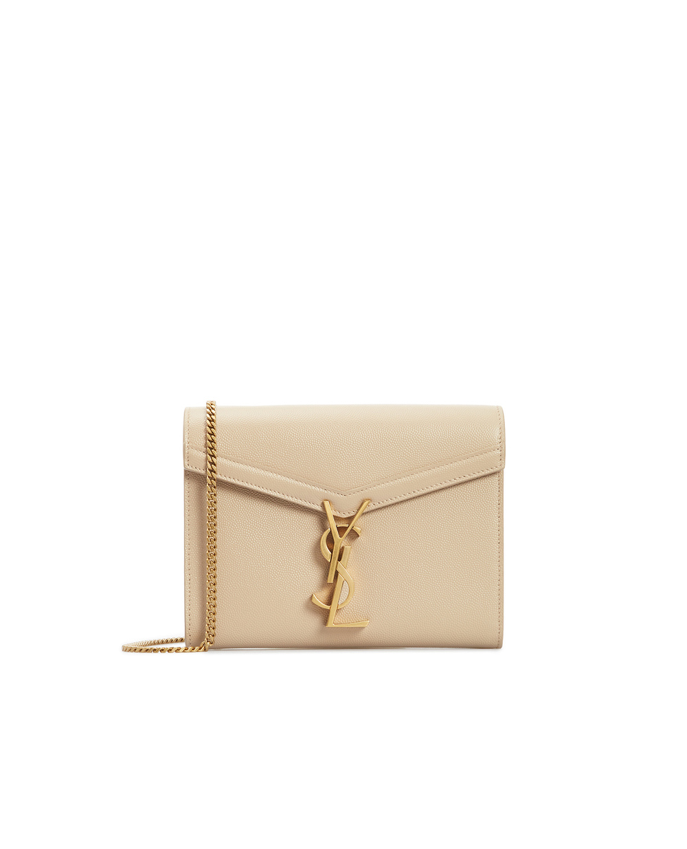Кожаная сумка Bowaw Cassandra Saint Laurent 635023-BOWAW, бежевый цвет • Купить в интернет-магазине Kameron