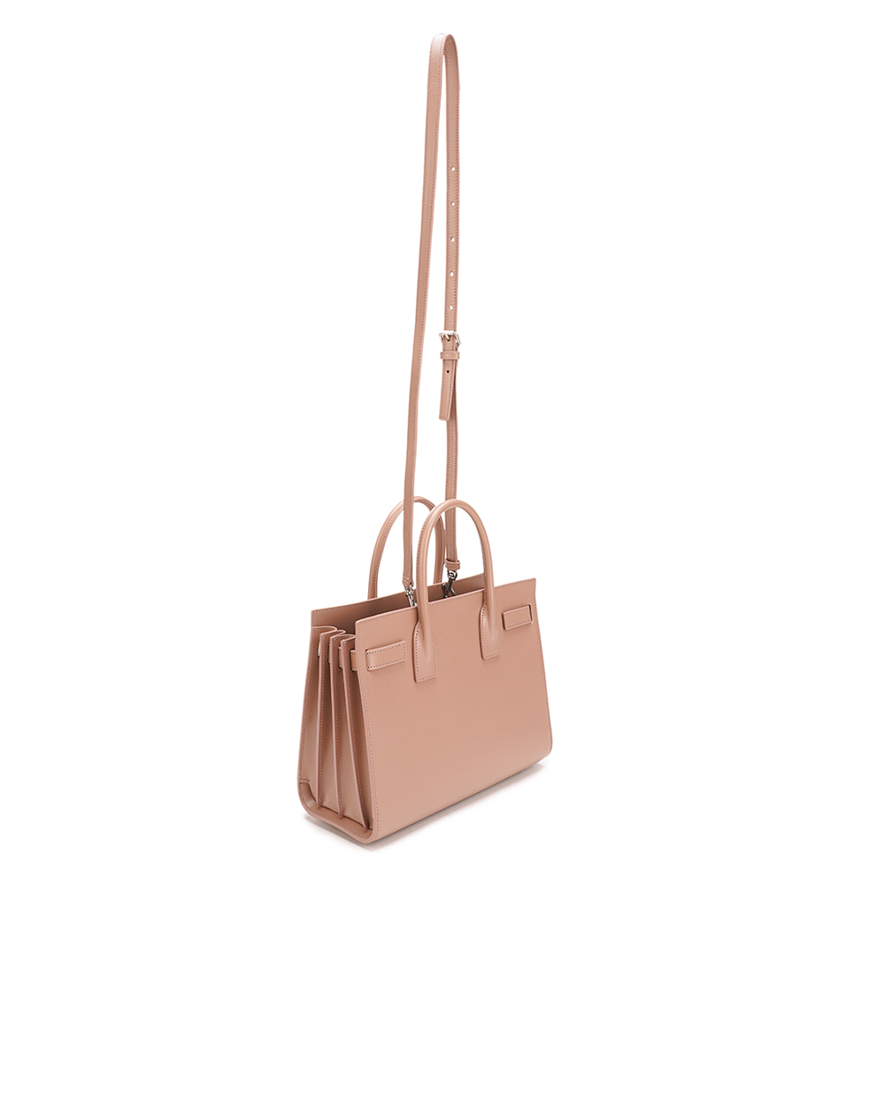 Шкіряна сумка Sac De Jour Baby Medium Saint Laurent 421863-02G9E, коричневий колір • Купити в інтернет-магазині Kameron