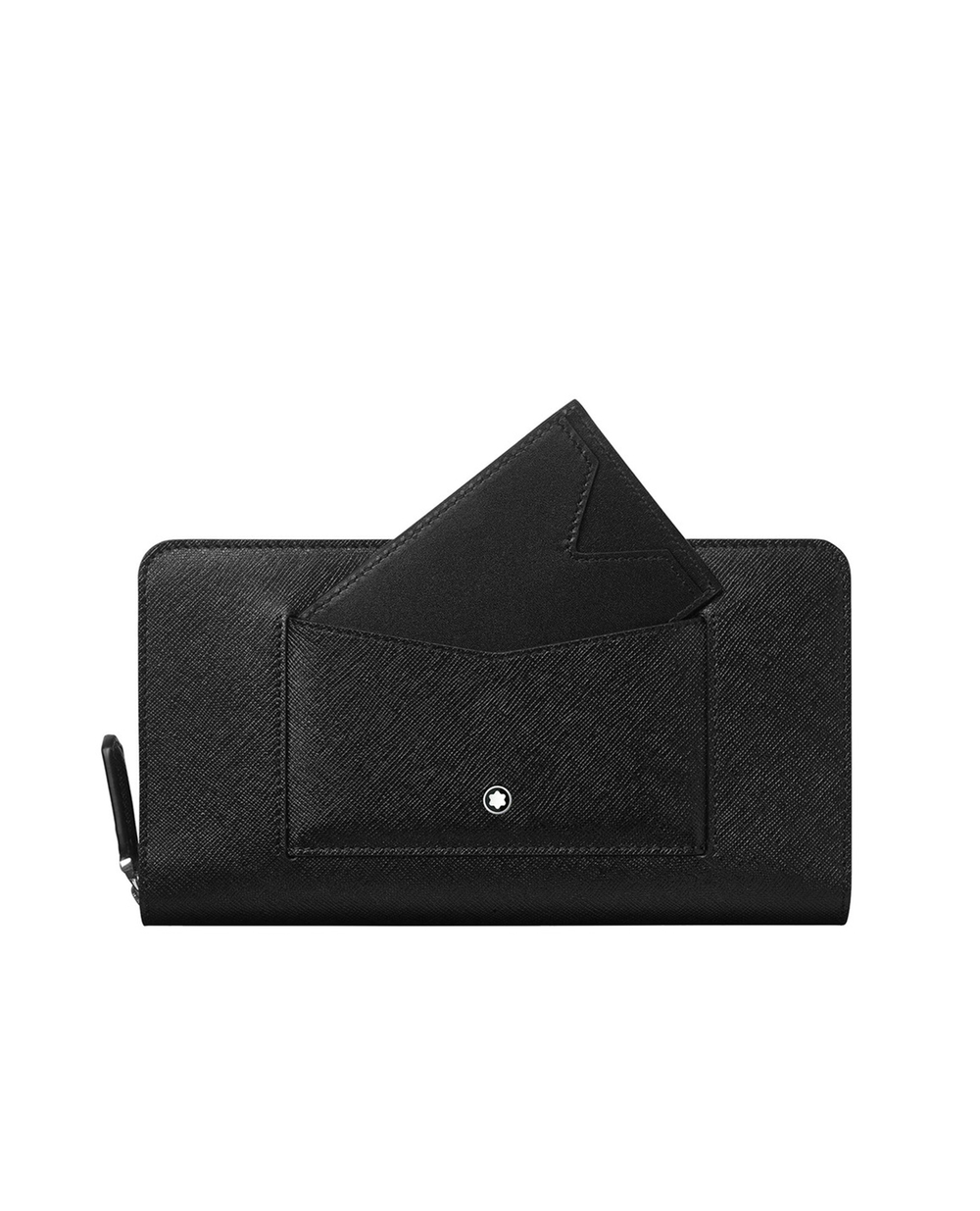Кожаный бумажник Montblanc Sartorial Wallet 12cc Montblanc 128664, черный цвет • Купить в интернет-магазине Kameron