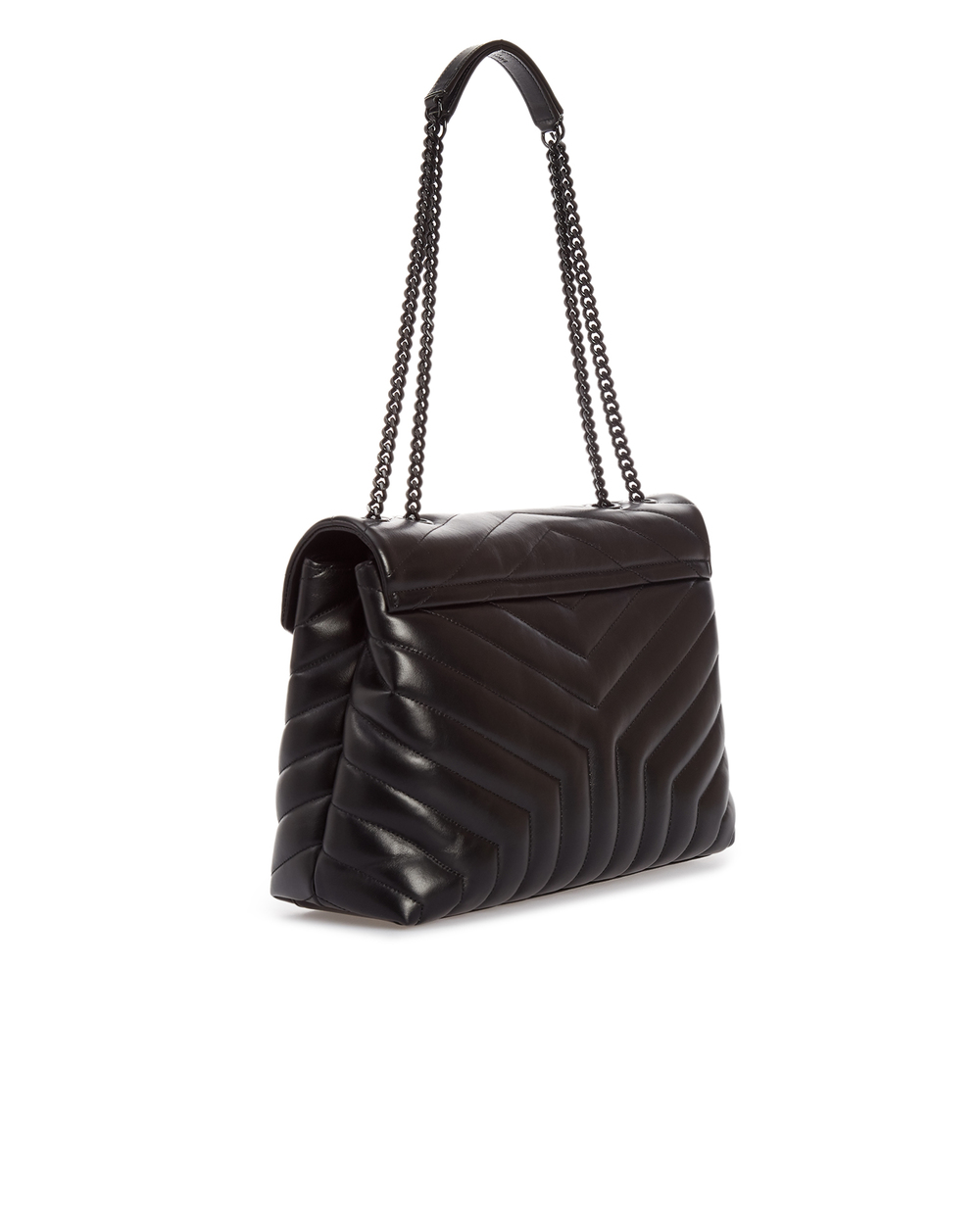 Шкіряна сумка Loulou Medium Saint Laurent 574946-DV728, чорний колір • Купити в інтернет-магазині Kameron