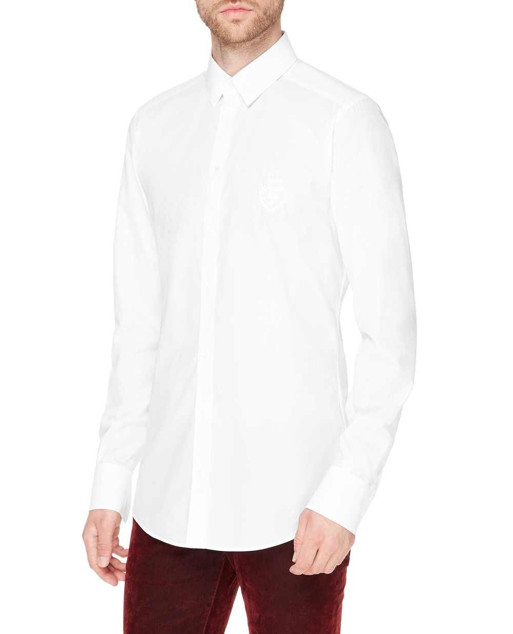 Рубашка Dolce&Gabbana G5EJ0Z-GEO13, белый цвет • Купить в интернет-магазине Kameron
