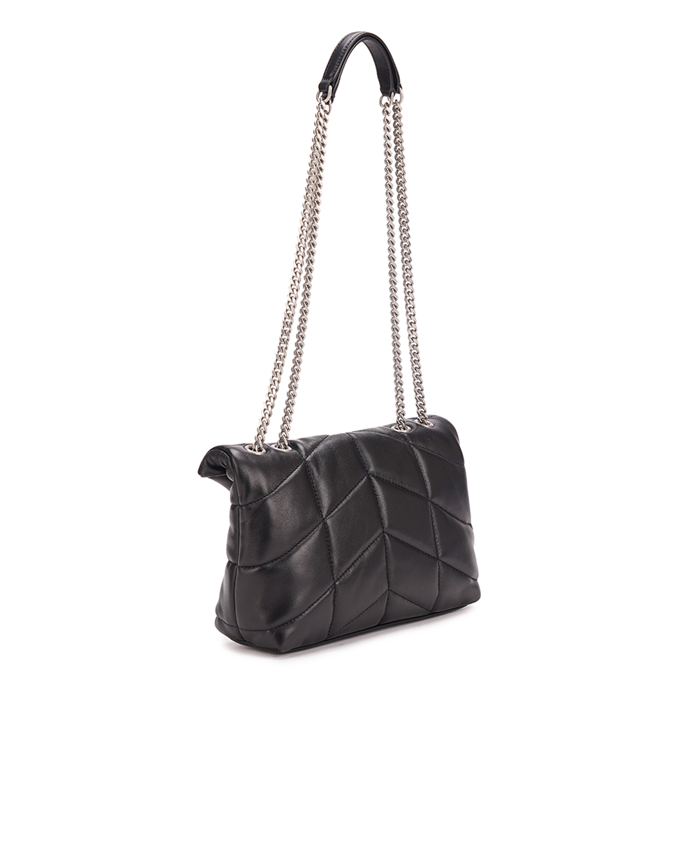 Кожаная сумка Loulou Puffer Toy Saint Laurent 759337-1EL00, черный цвет • Купить в интернет-магазине Kameron