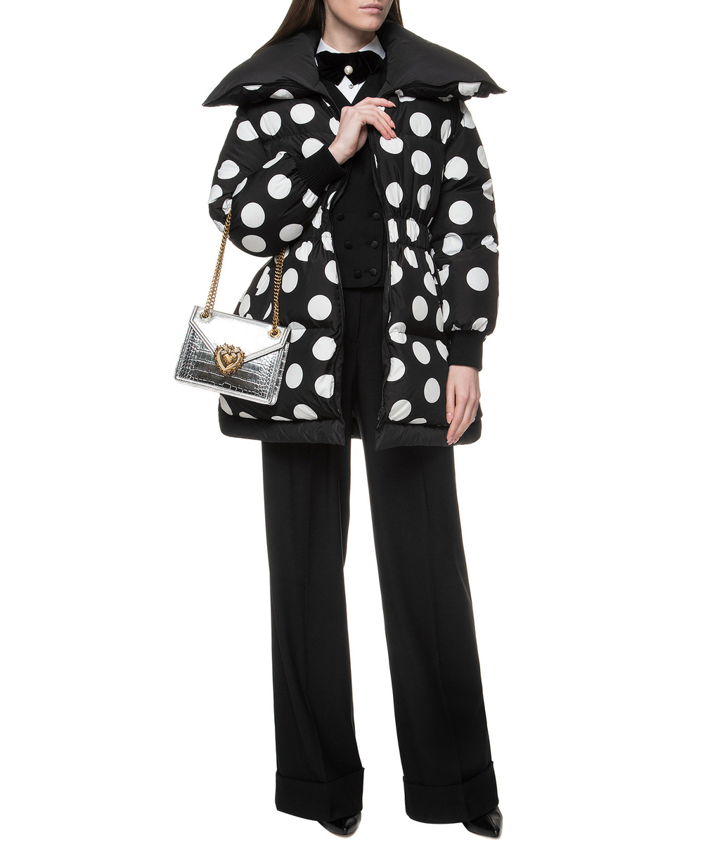Шерстяные брюки Dolce&Gabbana FTBMPT-FUCEG, черный цвет • Купить в интернет-магазине Kameron