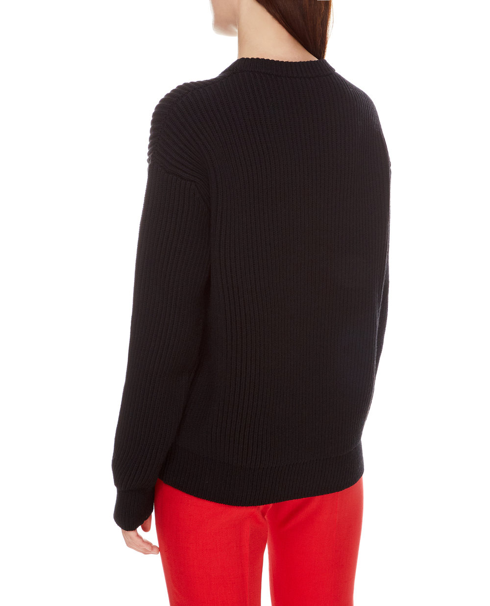 Шерстяной свитер Dolce&Gabbana FX243Z-JBVG5, черный цвет • Купить в интернет-магазине Kameron
