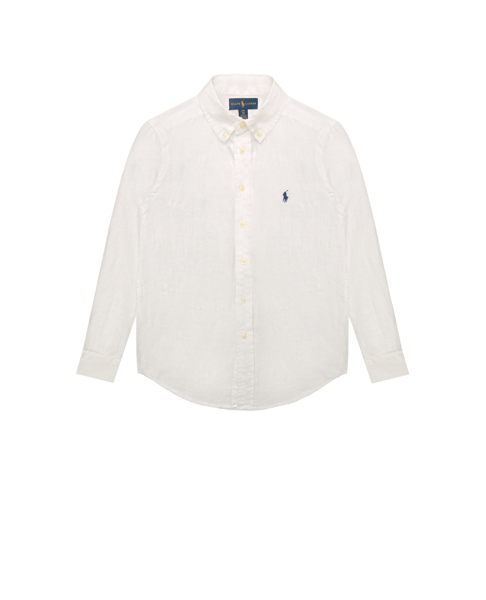 Детская льняная рубашка Polo Ralph Lauren Kids 321865270005, белый цвет • Купить в интернет-магазине Kameron