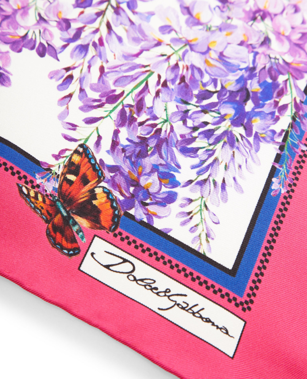 Шовкова хустинка Dolce&Gabbana FN093R-GDAG4, різнокольоровий колір • Купити в інтернет-магазині Kameron