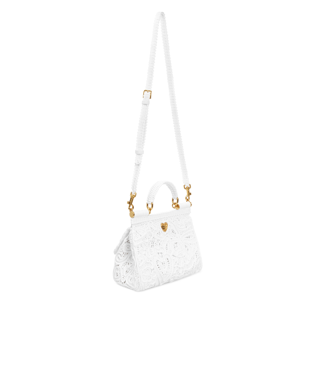 Сумка Sicily Dolce&Gabbana BB6002-AW717, белый цвет • Купить в интернет-магазине Kameron