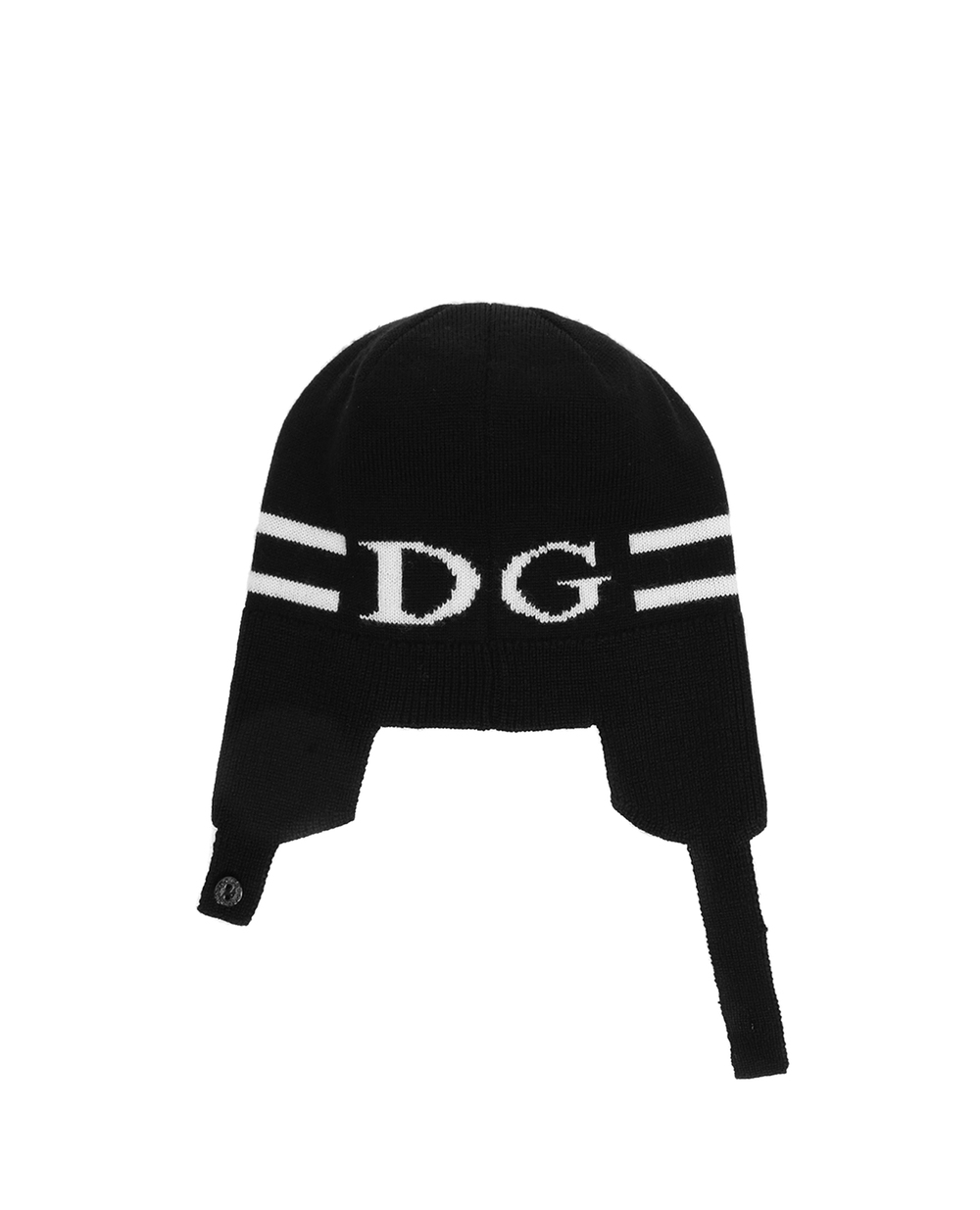 Вовняна шапка Dolce&Gabbana Kids LNKH18-JAVPF, чорний колір • Купити в інтернет-магазині Kameron