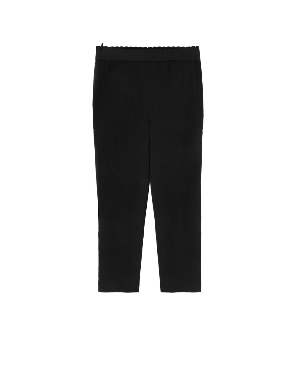 Шелковые брюки Dolce&Gabbana Kids L51P51-FUABF-S, черный цвет • Купить в интернет-магазине Kameron