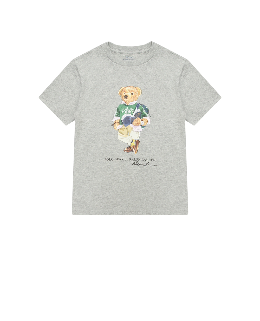 Детская футболка Polo Bear Polo Ralph Lauren Kids 321853828008, серый цвет • Купить в интернет-магазине Kameron