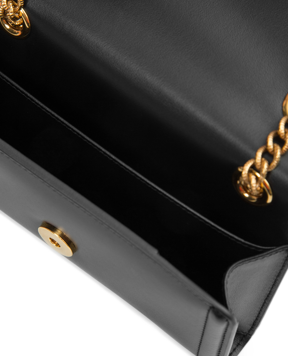 Кожаная сумка Mini Devotion Dolce&Gabbana BI1168-AV893SS19, черный цвет • Купить в интернет-магазине Kameron