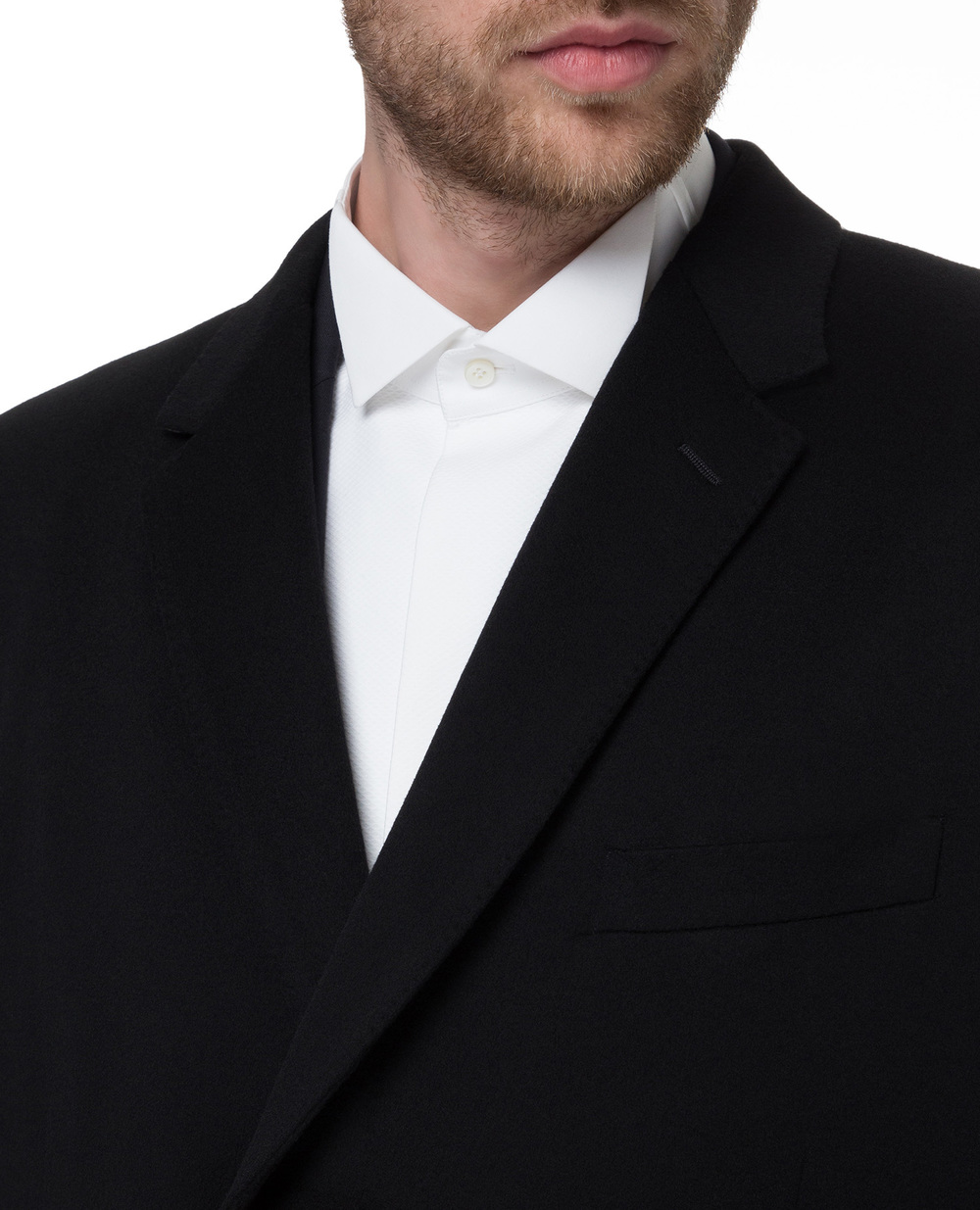 Шерстяное пальто Dolce&Gabbana G001UT-FU3GT, черный цвет • Купить в интернет-магазине Kameron