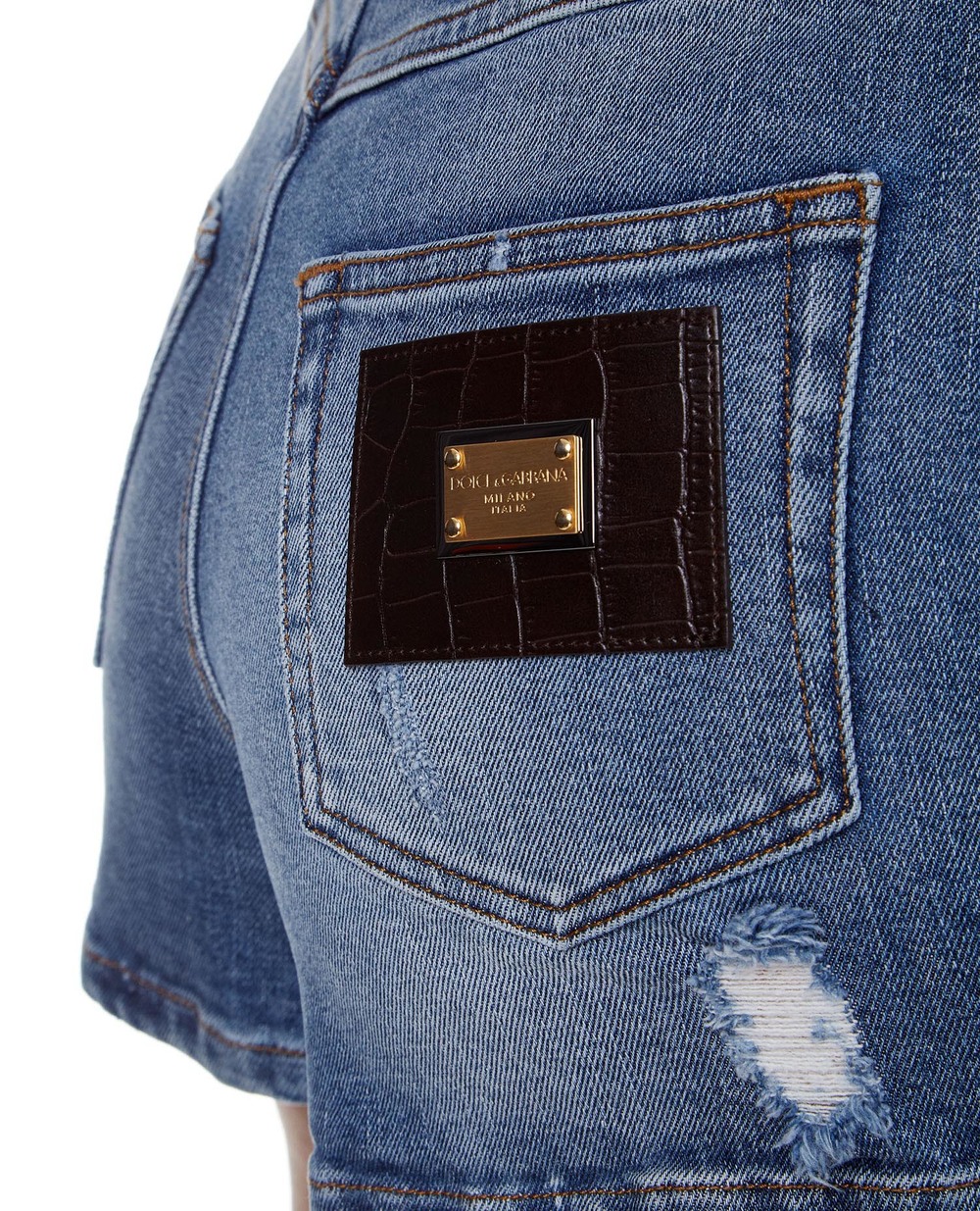 Джинсовые шорты Dolce&Gabbana FTBXCD-G8CS6, голубой цвет • Купить в интернет-магазине Kameron