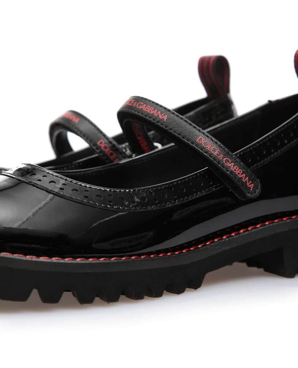 Дитячі туфлі Dolce&Gabbana Kids D10860-AA818-L, чорний колір • Купити в інтернет-магазині Kameron