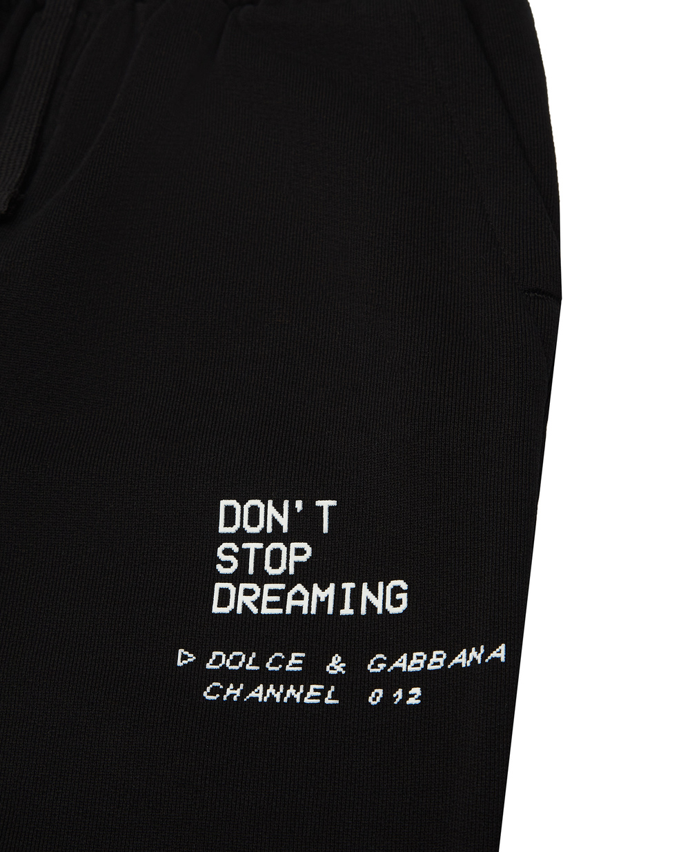 Детские спортивные брюки Dolce&Gabbana Kids L4JPDY-G7BMB-S, черный цвет • Купить в интернет-магазине Kameron