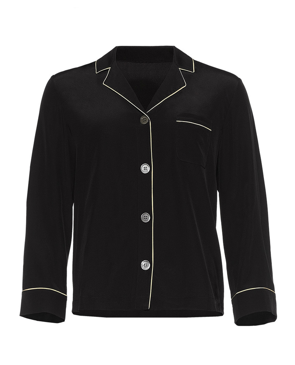 Шовкова сорочка SAILOR ERES 272109, чорний колір • Купити в інтернет-магазині Kameron