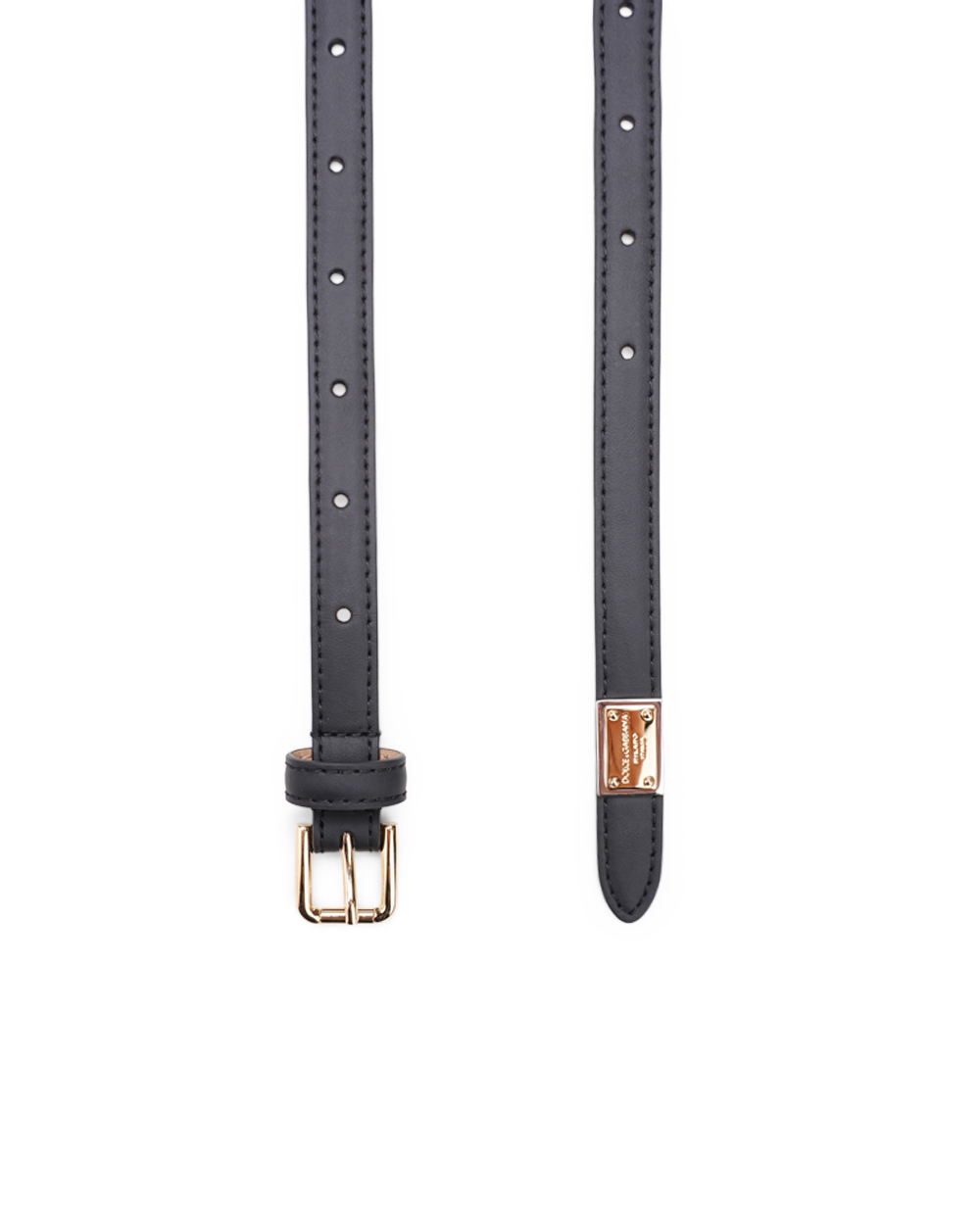 Кожаный ремень Dolce&Gabbana BE1611-A1065, черный цвет • Купить в интернет-магазине Kameron