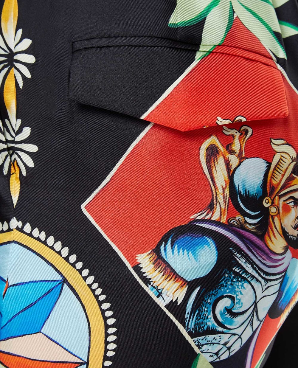 Шовкові штани Dolce&Gabbana FTBPWT-FI1ND, різнокольоровий колір • Купити в інтернет-магазині Kameron