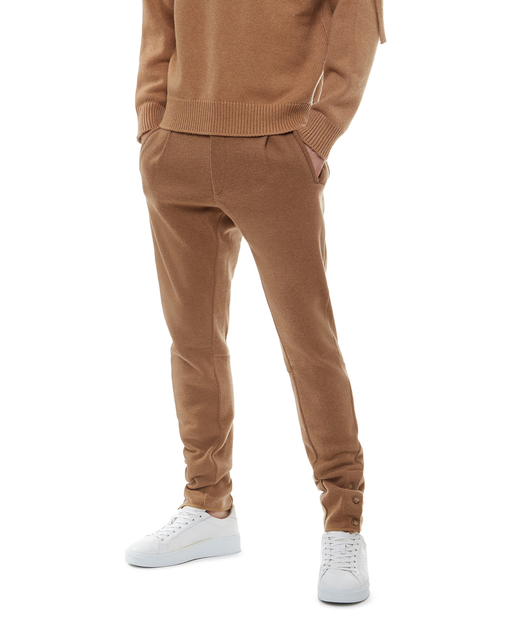 Вовняні штани Dolce&Gabbana GXC55T-JAM8L, бежевий колір • Купити в інтернет-магазині Kameron