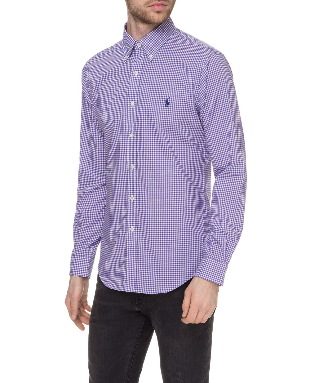 Рубашка Polo Ralph Lauren 710767329005, фиолетовый цвет • Купить в интернет-магазине Kameron