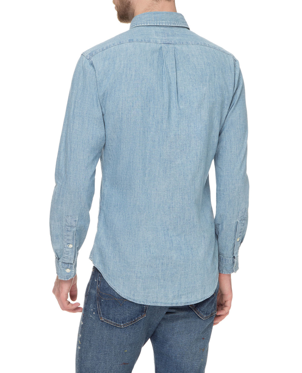 Рубашка Polo Ralph Lauren 710548538001, голубой цвет • Купить в интернет-магазине Kameron