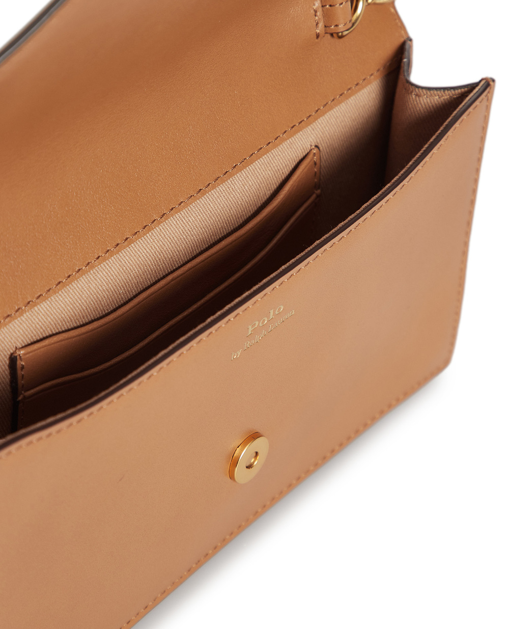 Кожаная сумка Polo ID Chain Wallet Polo Ralph Lauren 427886738002, бежевый цвет • Купить в интернет-магазине Kameron