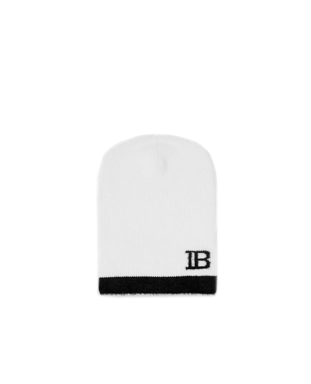 Вовняна шапка Balmain UF19993K158, білий колір • Купити в інтернет-магазині Kameron