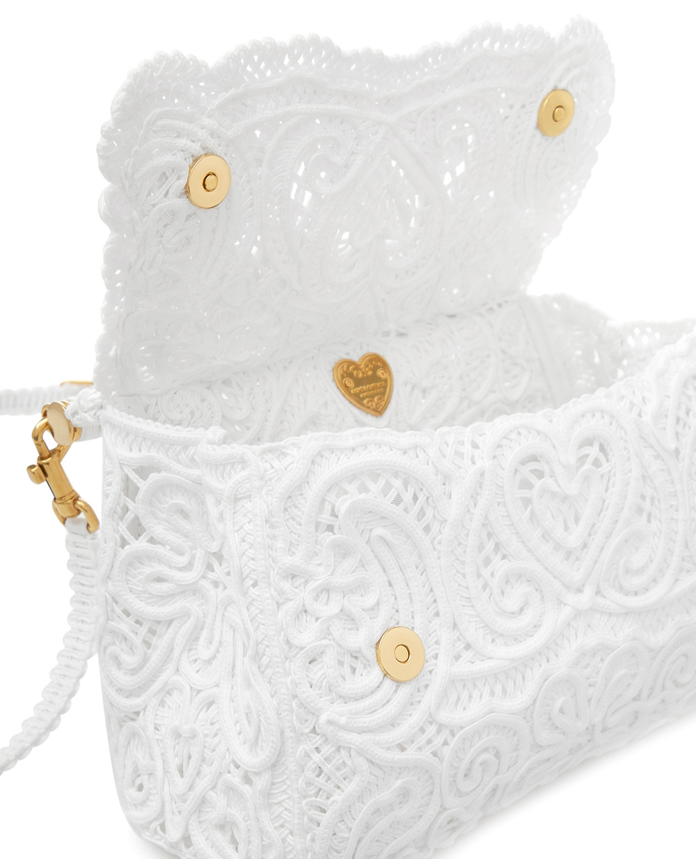 Сумка Sicily Dolce&Gabbana BB6002-AW717, белый цвет • Купить в интернет-магазине Kameron