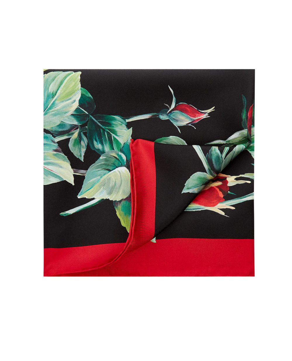 Шелковый платок Dolce&Gabbana FN090R-G0TGI, черный цвет • Купить в интернет-магазине Kameron
