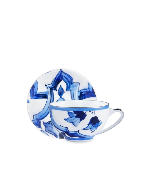 Dolce&Gabbana Чайная чашка с блюдцем из фарфора - Артикул: TC0102-TCA38