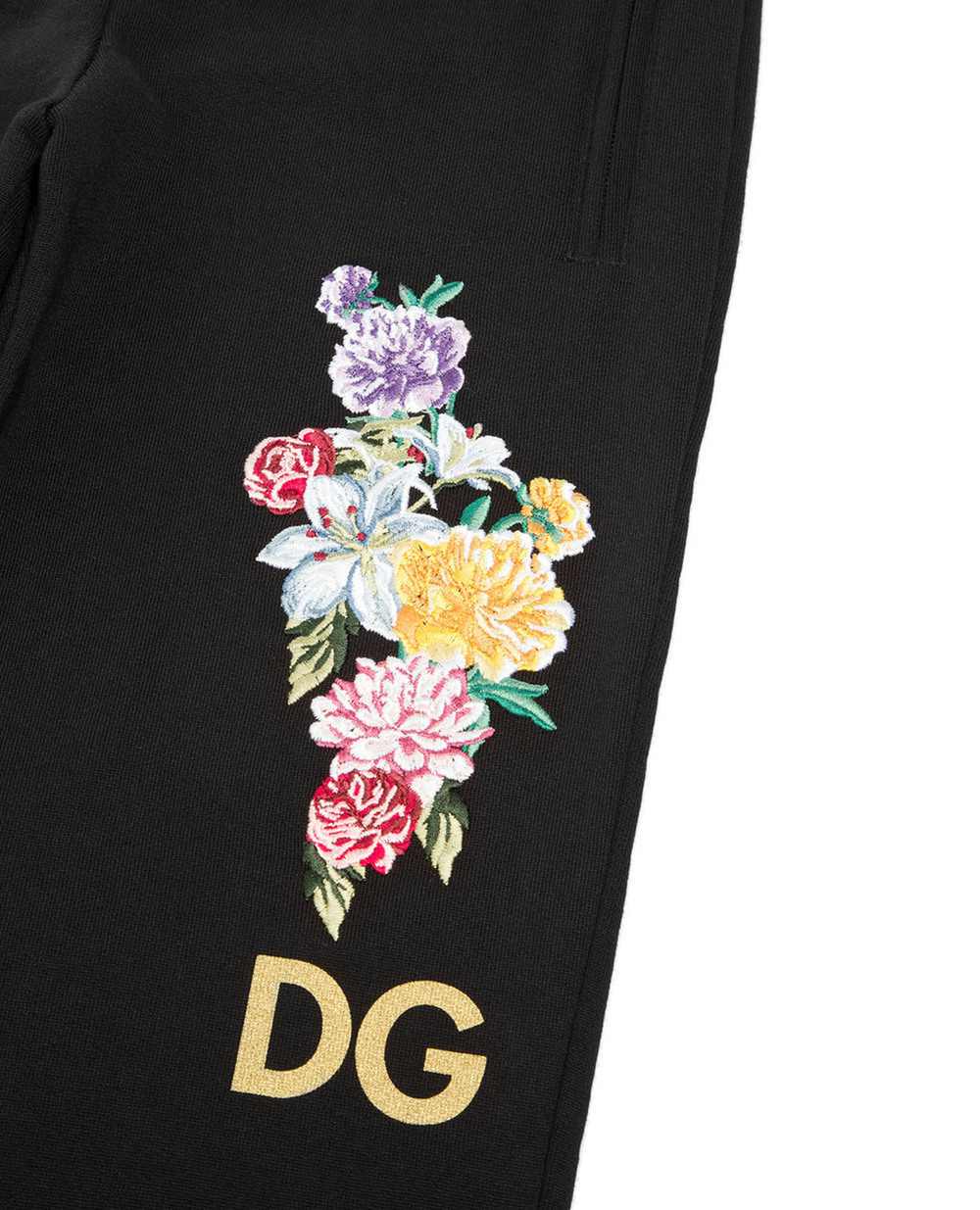 Спортивные брюки Dolce&Gabbana Kids L5JP4P-G7TEI-B, черный цвет • Купить в интернет-магазине Kameron