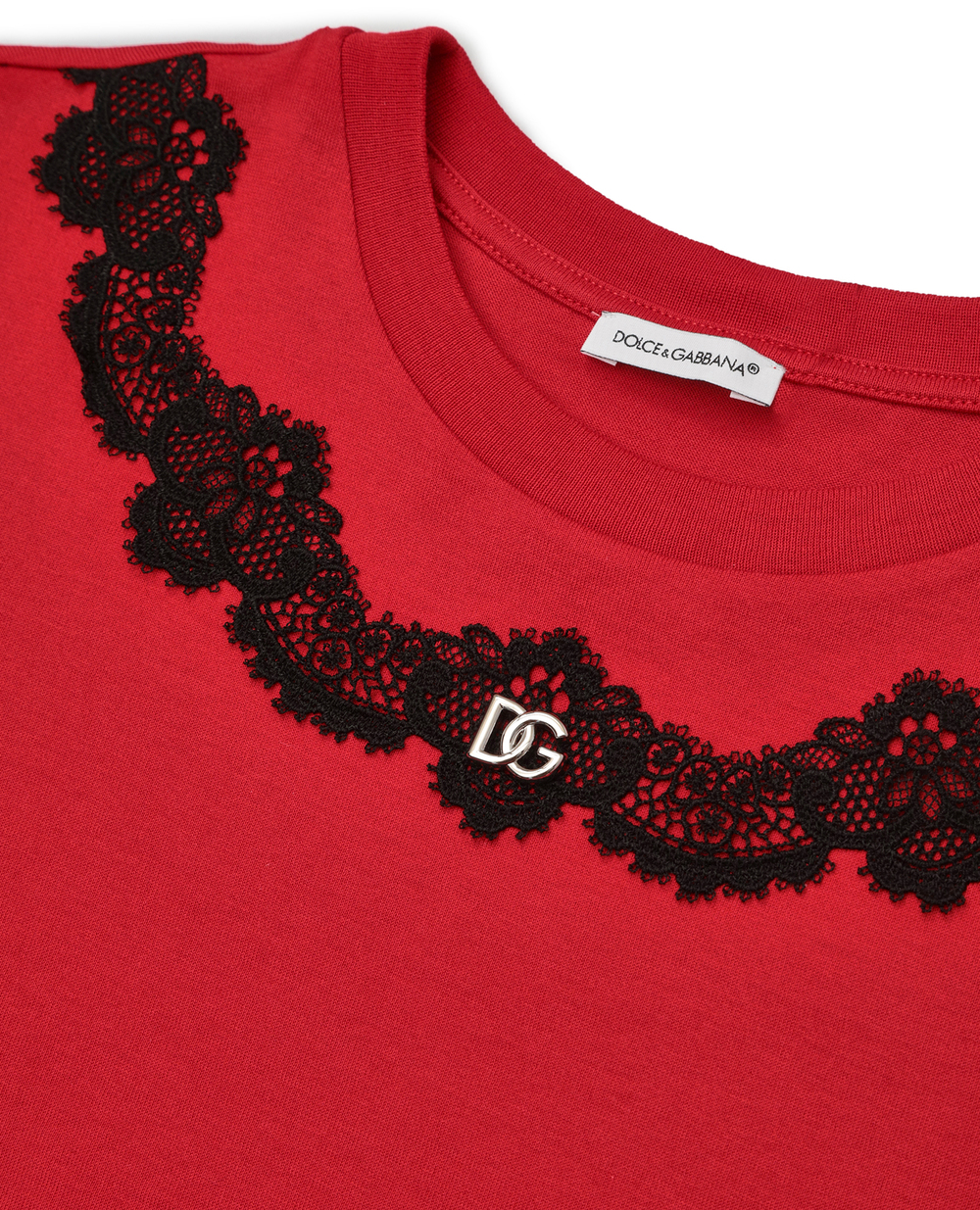 Детская футболка Dolce&Gabbana Kids L5JTKY-G7I4N-B, красный цвет • Купить в интернет-магазине Kameron